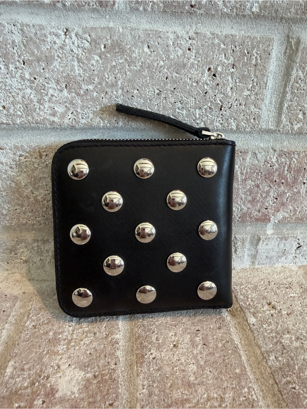 Madewell Black Studded Leather Tote with Matching Zip Wallet - Picture 8 of 8